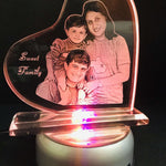 Heart  wide 2d Crystal