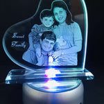 Heart  wide 2d Crystal