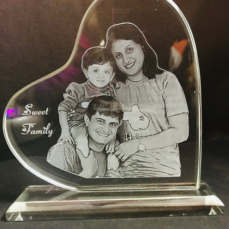 Special 1.9 MM thickness wide heart shape Crystals