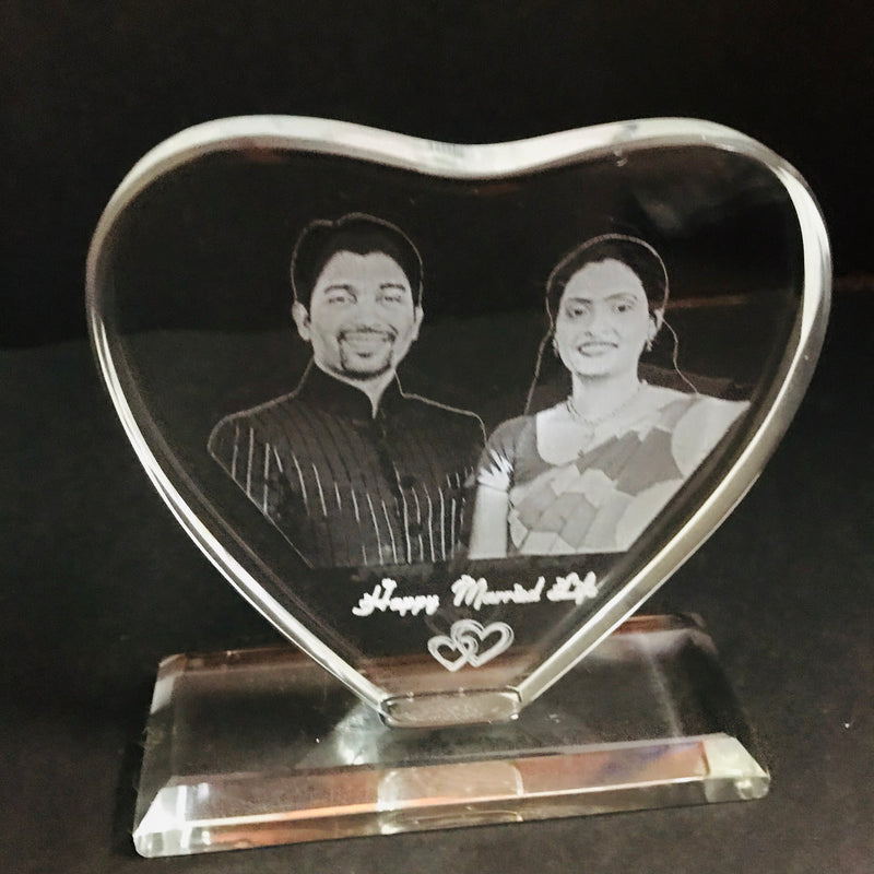 Special 1.9 CM thickness Heart Shape Crystals