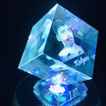 Crystal Cut Cube - Personalized