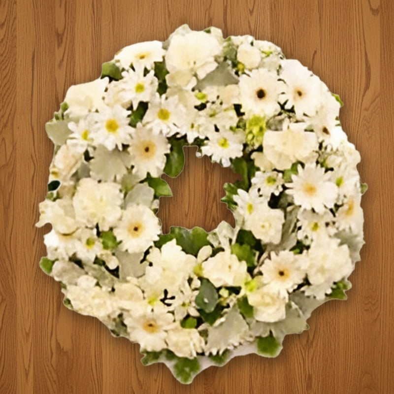 Send Mixed Flowers Wreath to India - Online Delivery