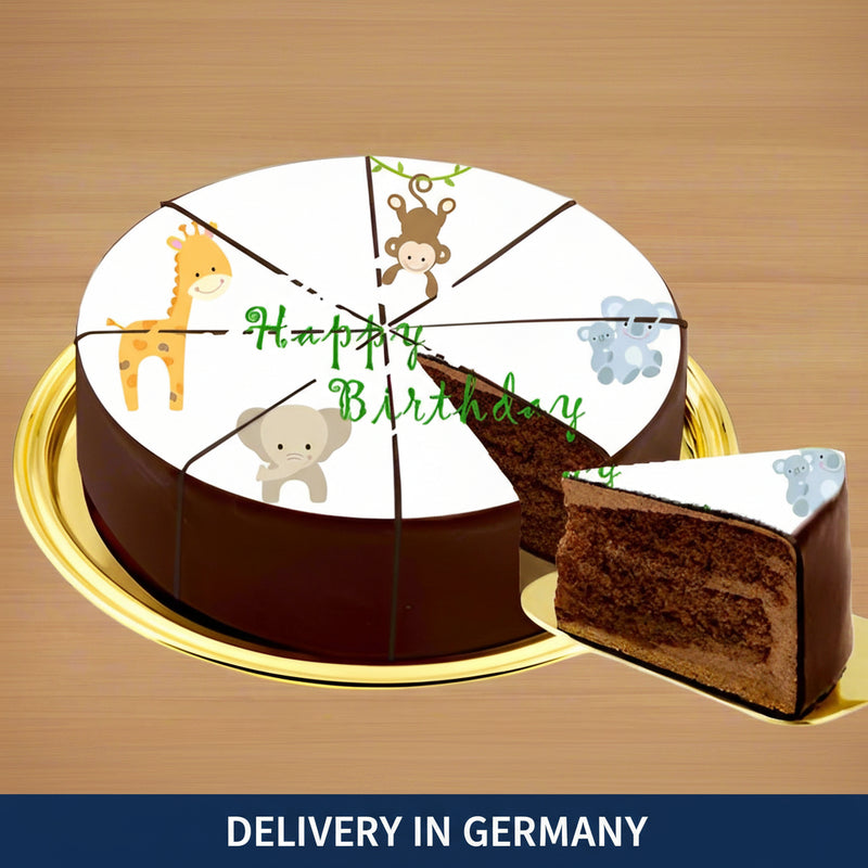 Motif - Zoo Animals theme cake - Germany