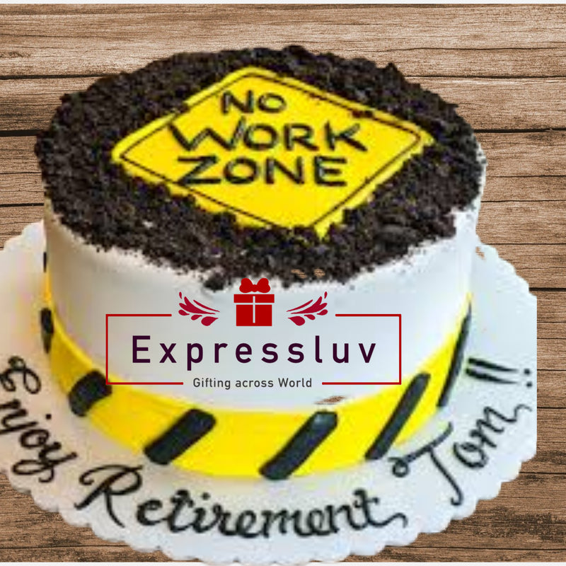 Retirement cake design special cake - India