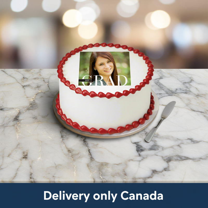 Graduation Celebration Photo Cake - Vancouver
