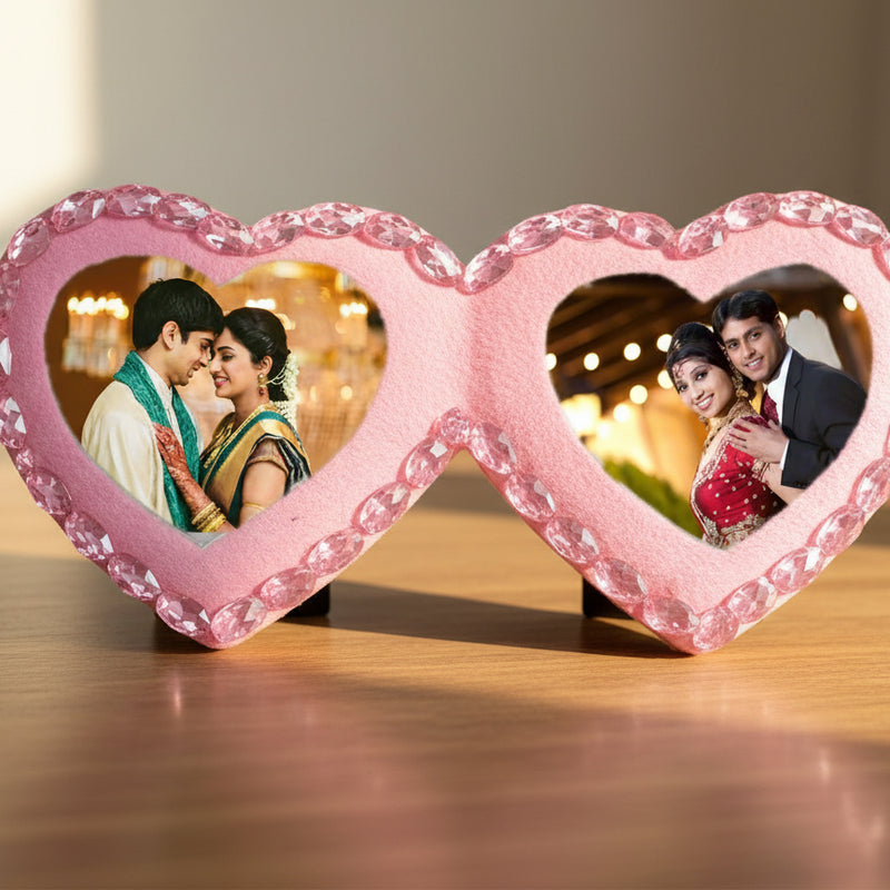 Heart Couple Pillow - India