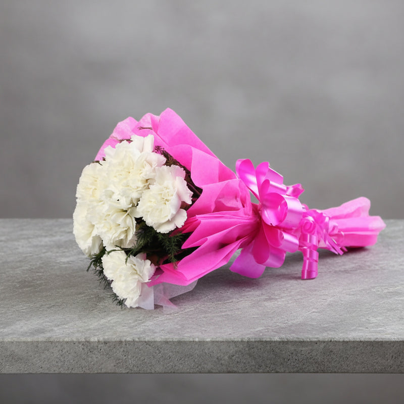 Send White Peace Flowers to India - Online Delivery