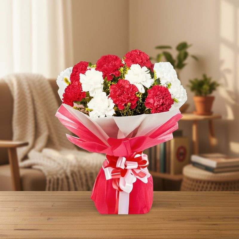 Send Pink Carnations Bouquets Online in India
