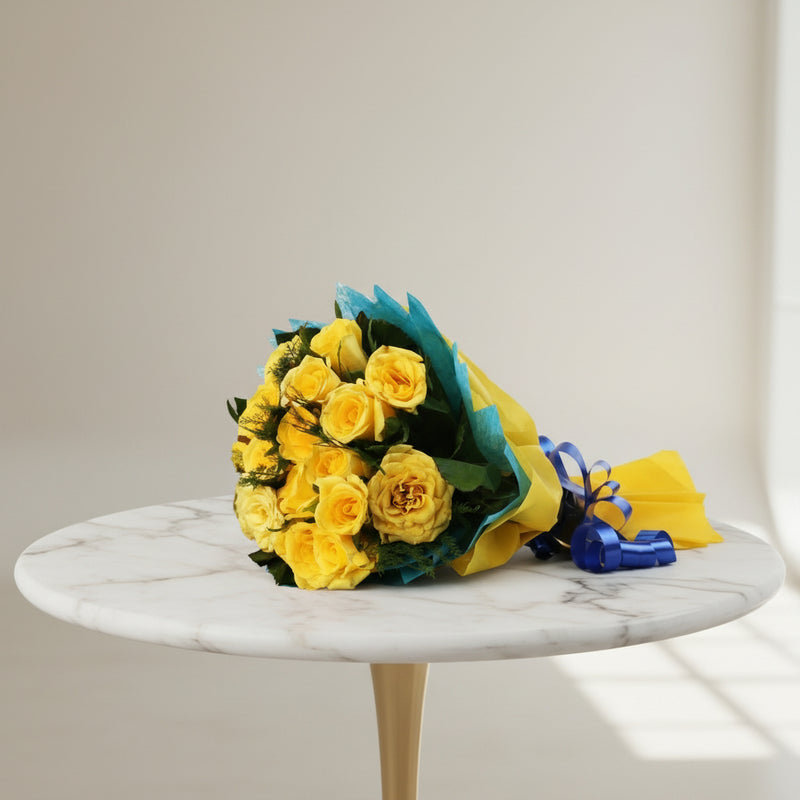 Send Yellow Roses to India - Online Flower Delivery