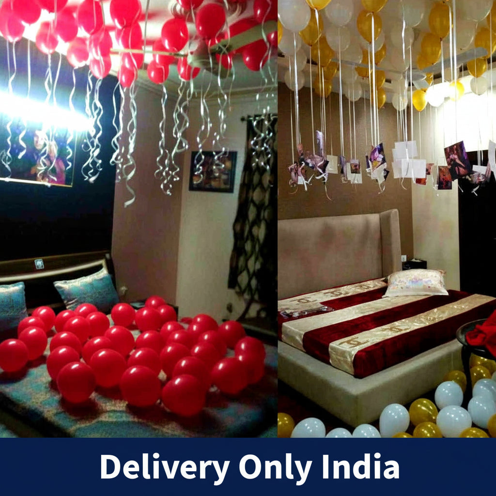 Surprise Colourful Ballons Decoration - India