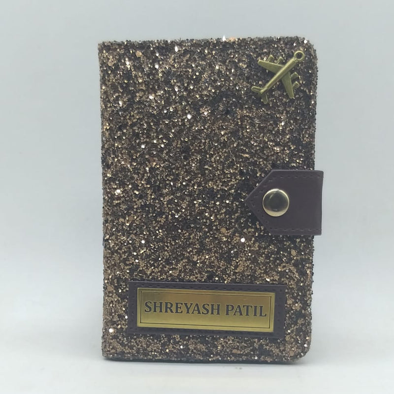 Shinny Grey Passport Holder