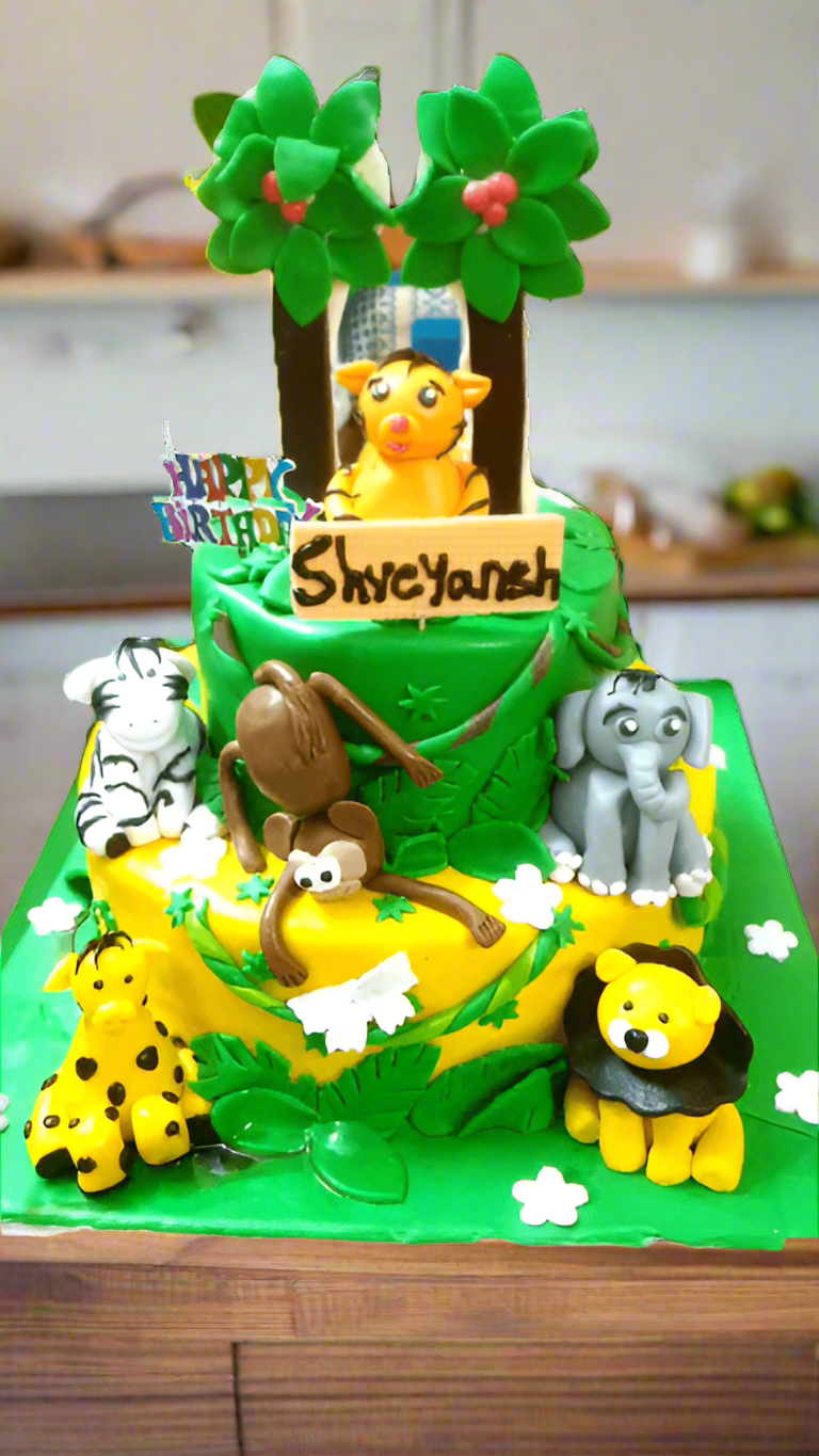 Animal theme cakes online delivery in India Theme cakes online