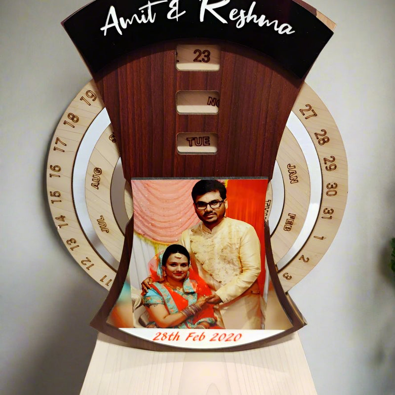 Wooden Calendar - India