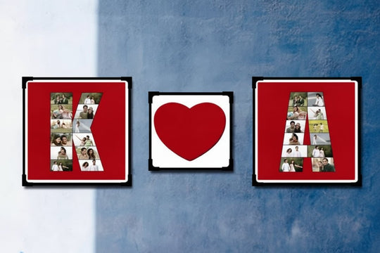 Alphabet Photo Collage with Love – India