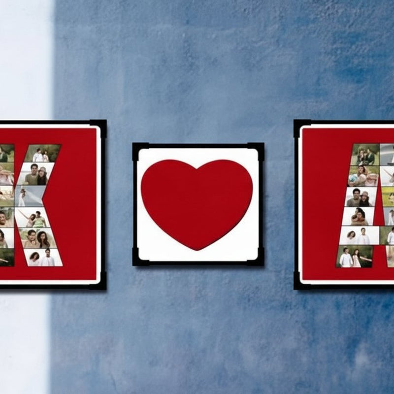 Alphabet Photo Collage with Love - India