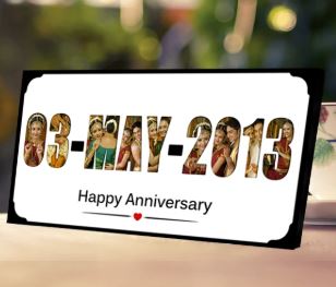 Photo Customized Date Frame – India