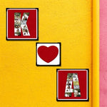 Alphabet Photo Collage with Love - India
