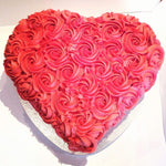 Send Heart Design Red Roses Online in India