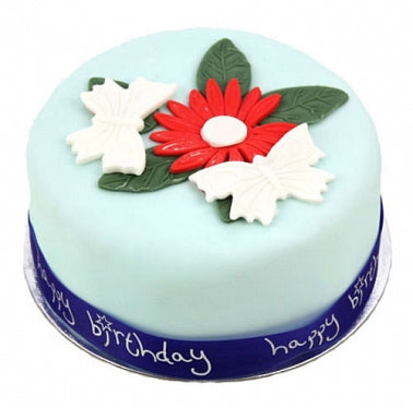 Flowers and Butterflies Cake