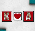 Alphabet Photo Collage with Love - India