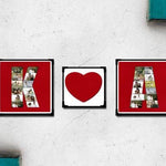 Alphabet Photo Collage with Love - India