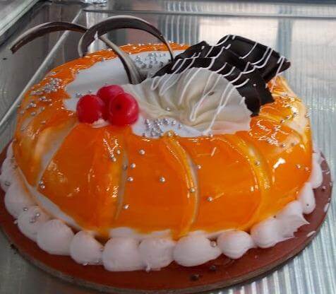 Pine Apple Cake with Orange topping