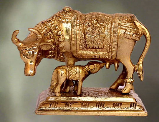 Kamdhenu Brass Sculpture – India