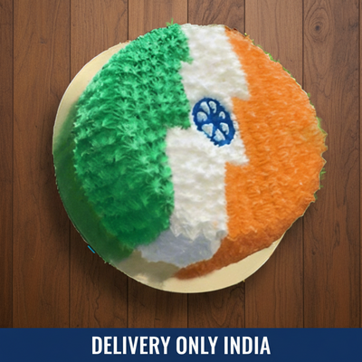 Tricolour India Cake - India