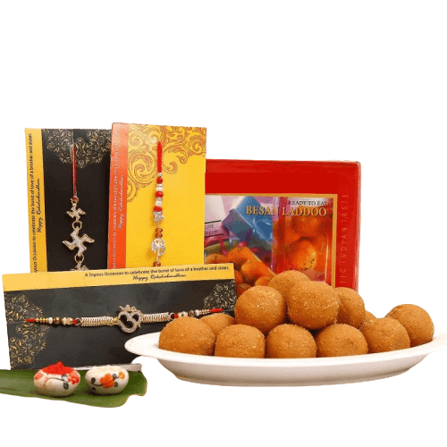 Rakhi and Sweets Combo