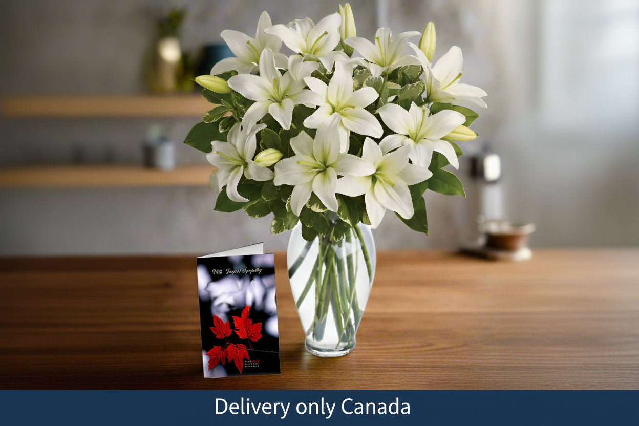 White Lillies bouquet