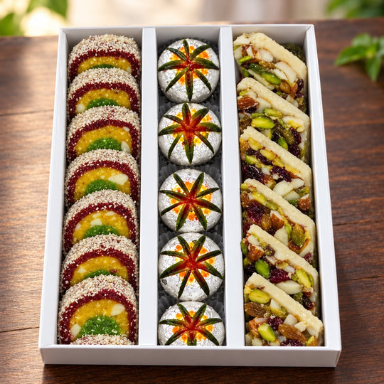 Anjeer Kasatta,Kusum Kali,Diamond Barfi 1Kg sweets – India