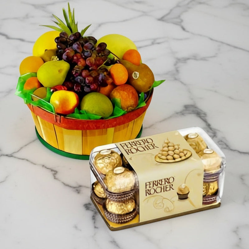 Fruit Basket and Ferrero - India