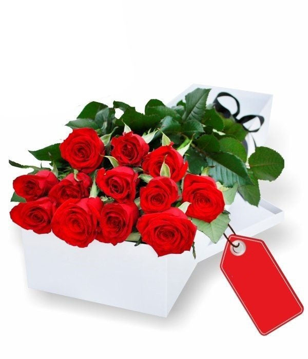 Red roses in Luxury Box - Australia