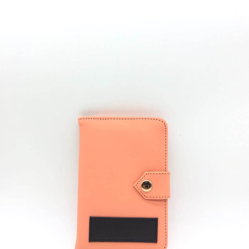 Peach Color Passport Holder