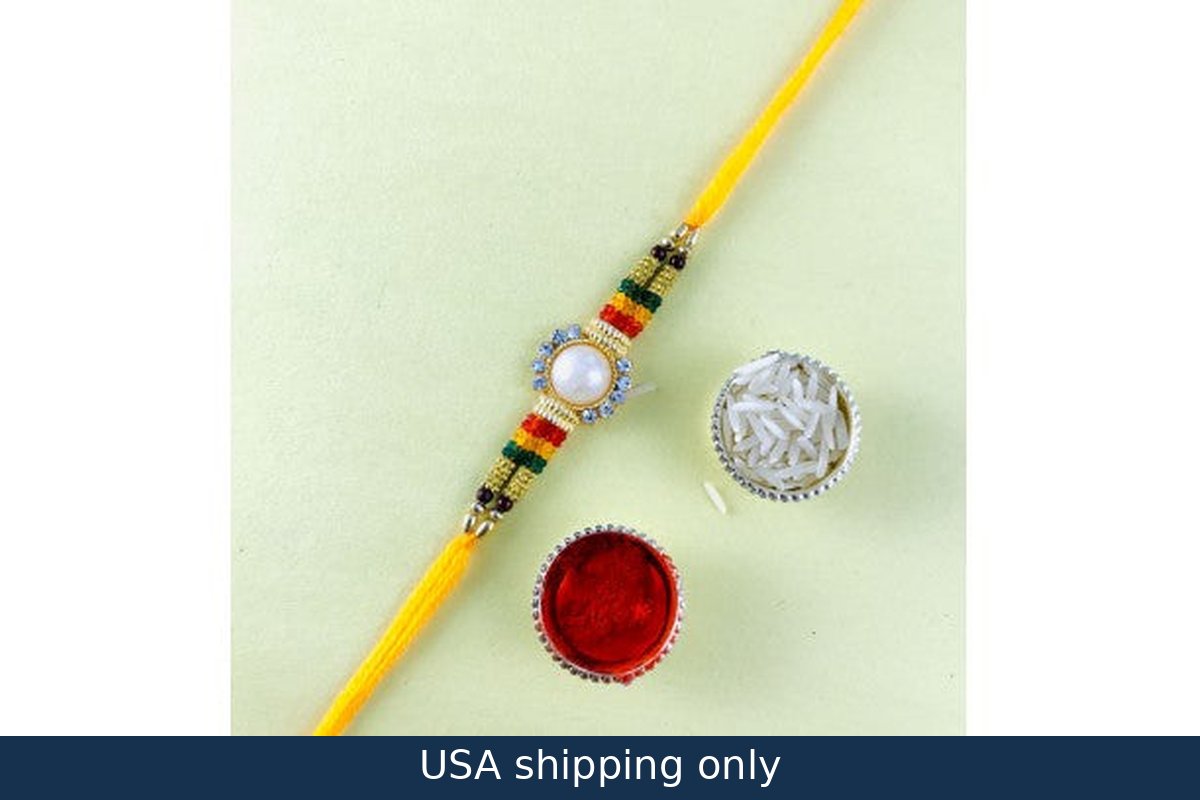 Pearl Rakhi set – delivery in USA