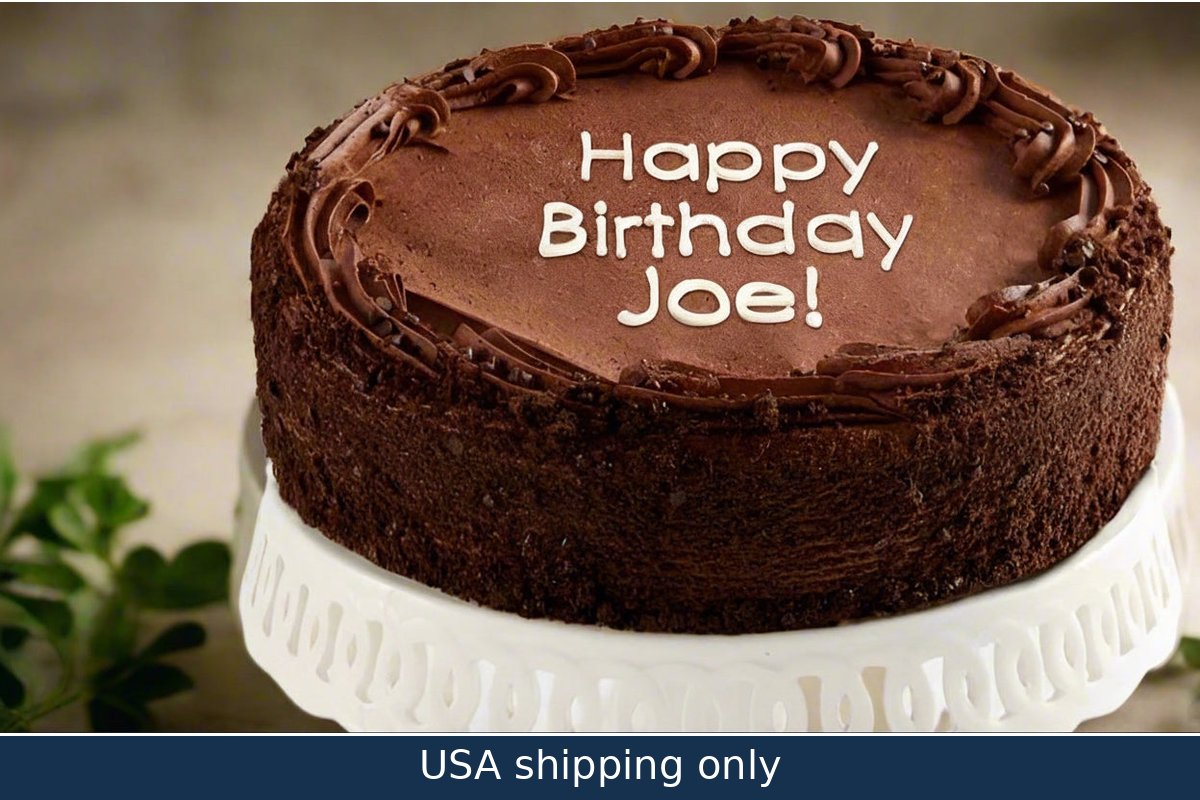 Personalized 10 inch Chocolate Cake – delivery in USA