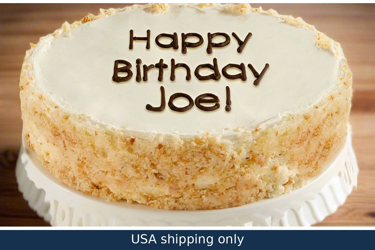 Personalized 10 inch Vanilla Cake – delivery in USA