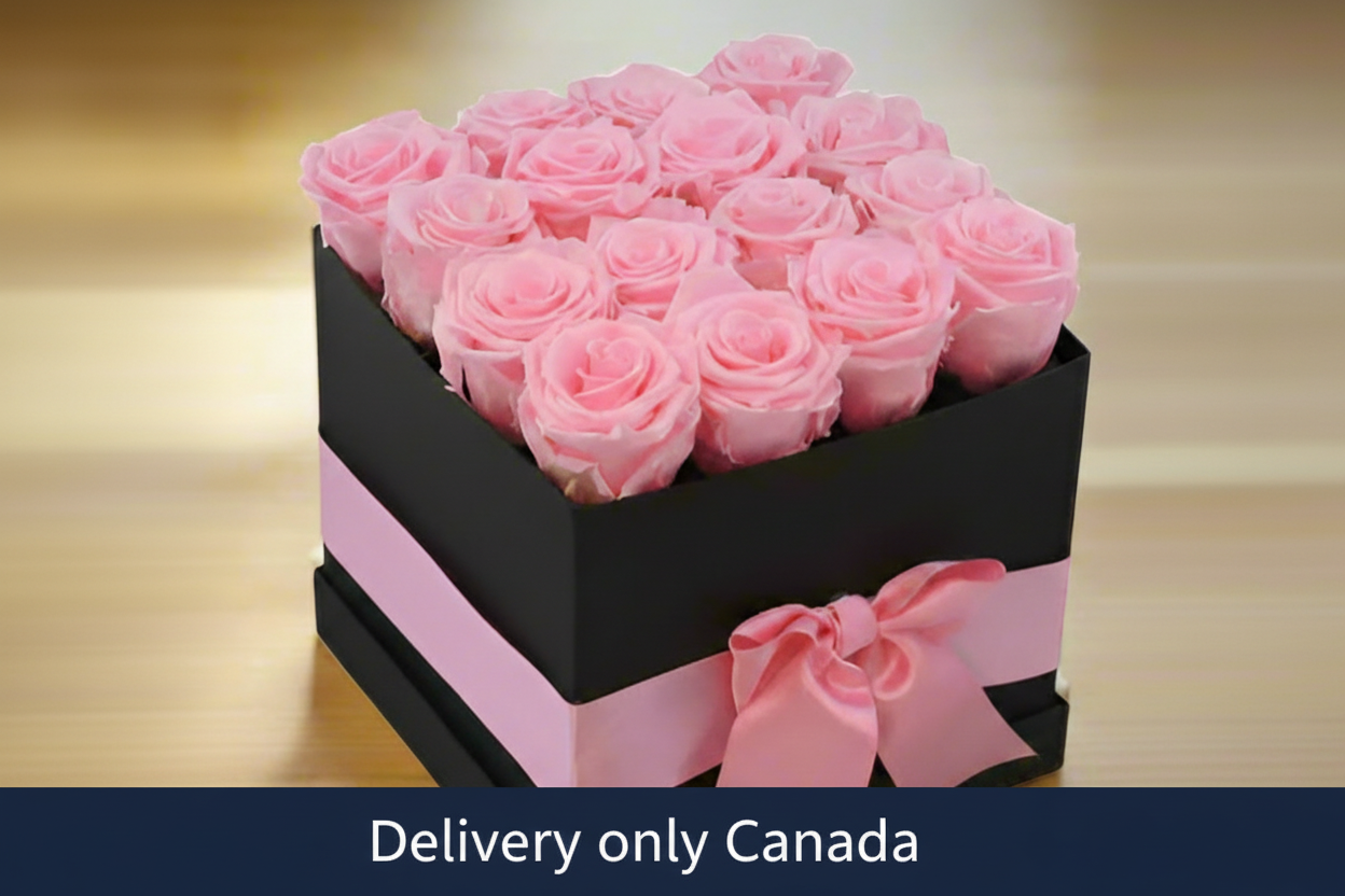 Pink Roses Box in Surrey