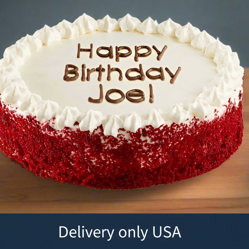 Red Velvet 10 inch - Extra Large Cake - Personalized cake to USA