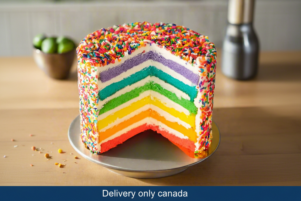 Rainbow Design Cake – delivery in Canada