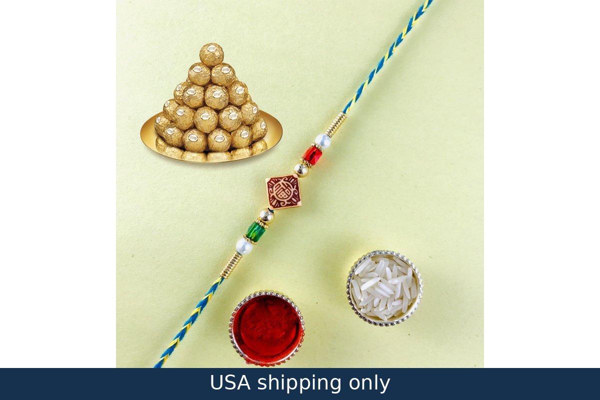 Rakhi with Ferrero rocher 12 – delivery in USA
