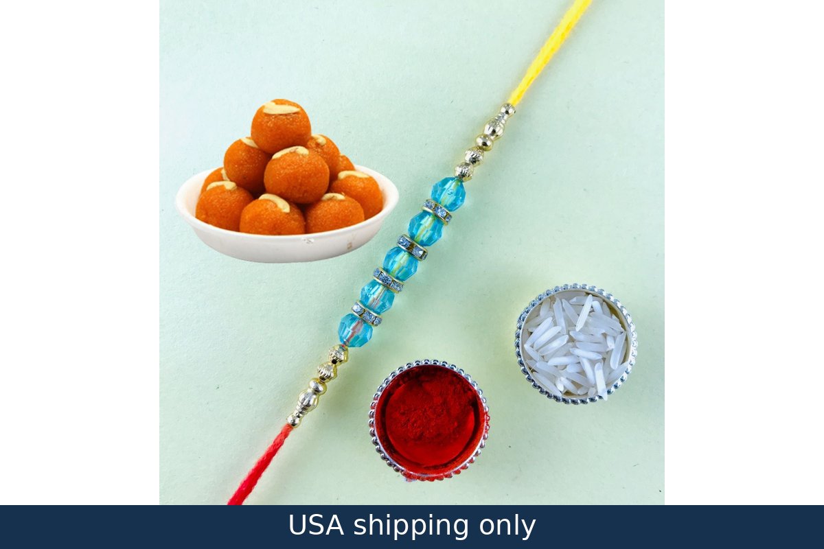 Rakhi with Laddu 22 – delivery in USA