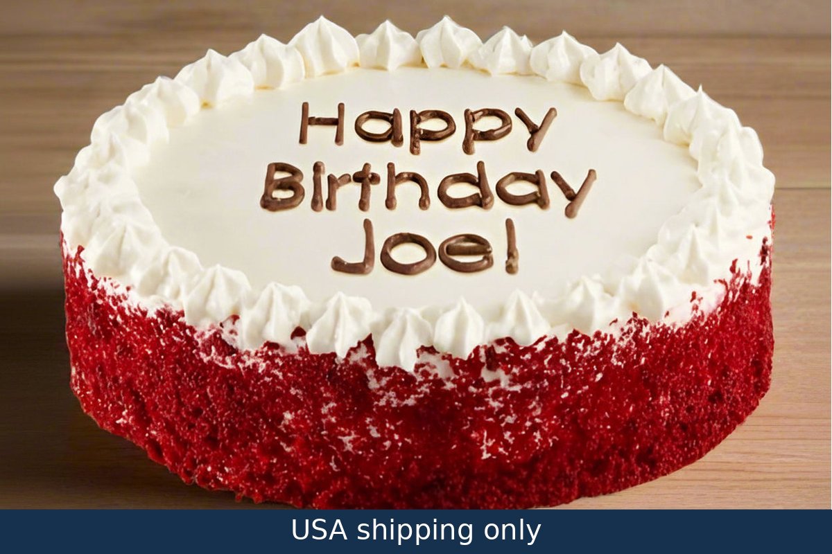 Red Velvet Cake with Name – delivery in USA