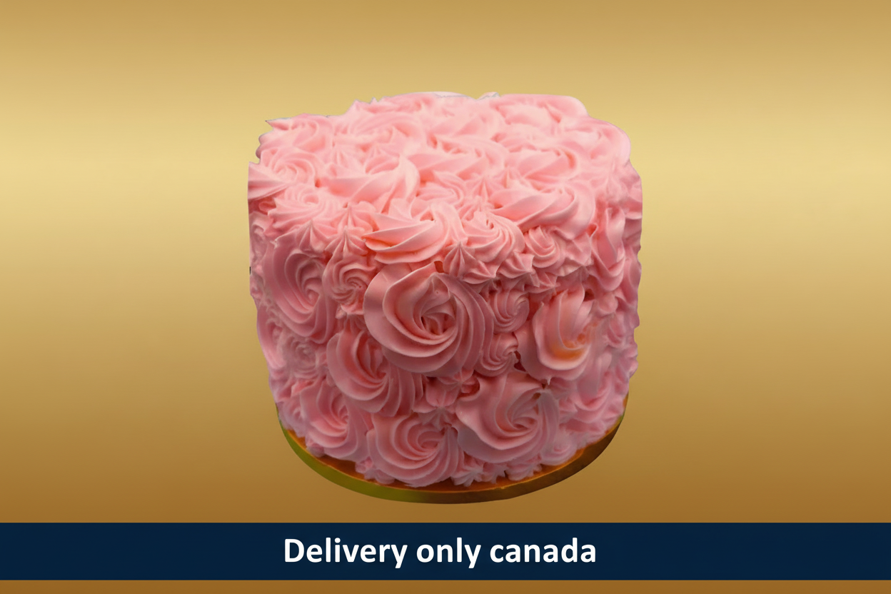 Rose Flower Design Cake – delivery in Canada