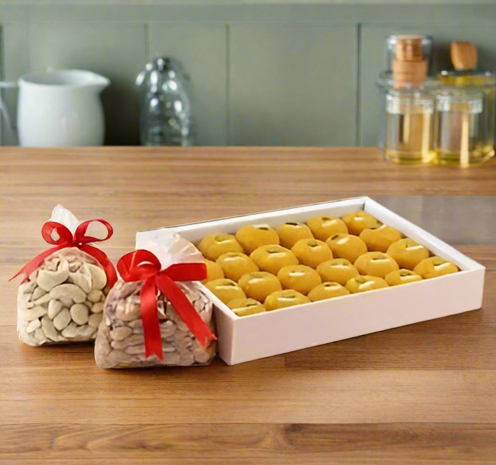dry fruits and laddoo